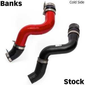 Ram 2500 Boost Tubes - Banks Power - Upgrade Kit - Red - `19-`24